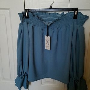 And The Why off shoulder blouse